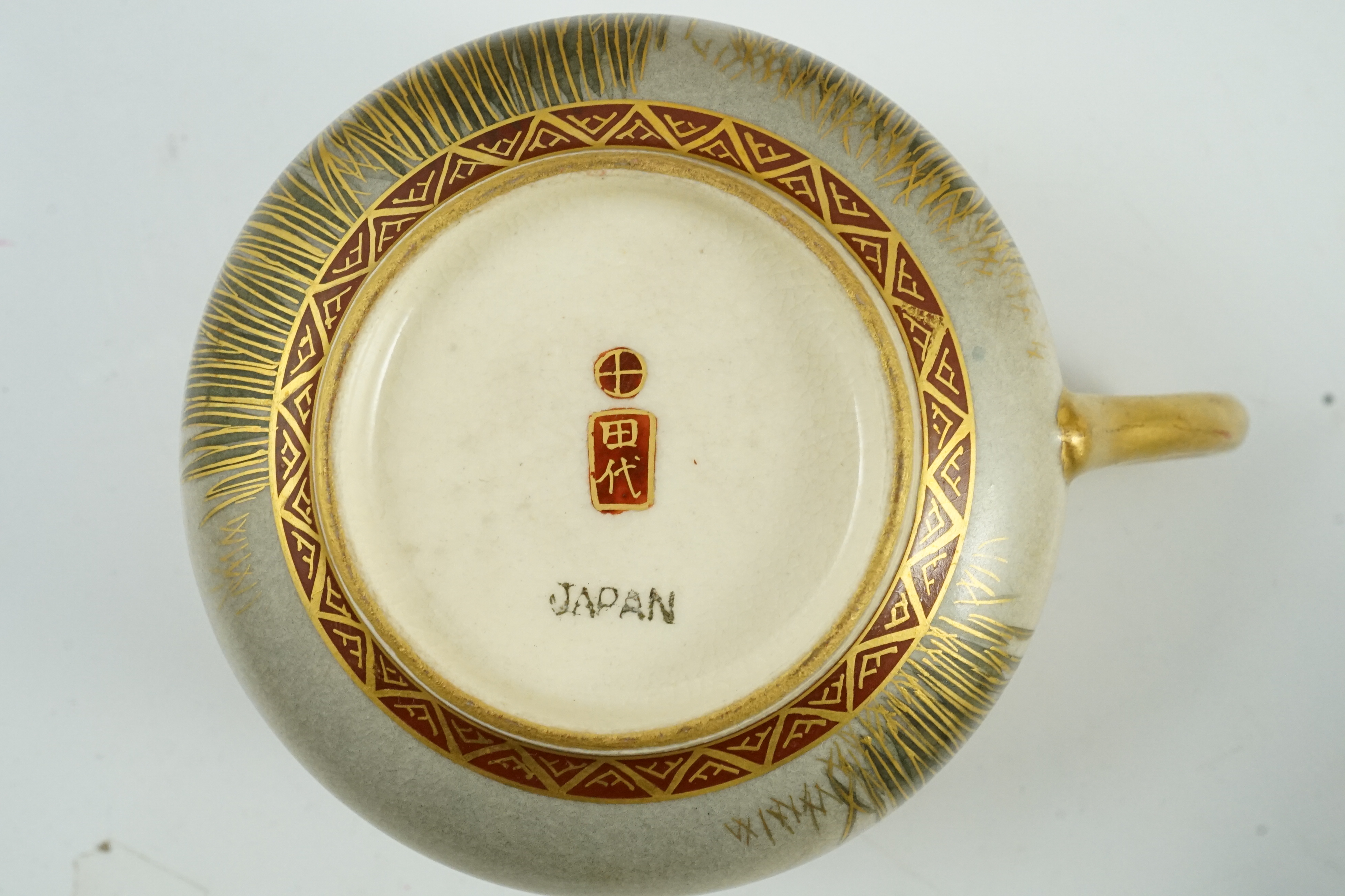 A Japanese Satsuma pottery teaset, signed Tashiro, early 20th century